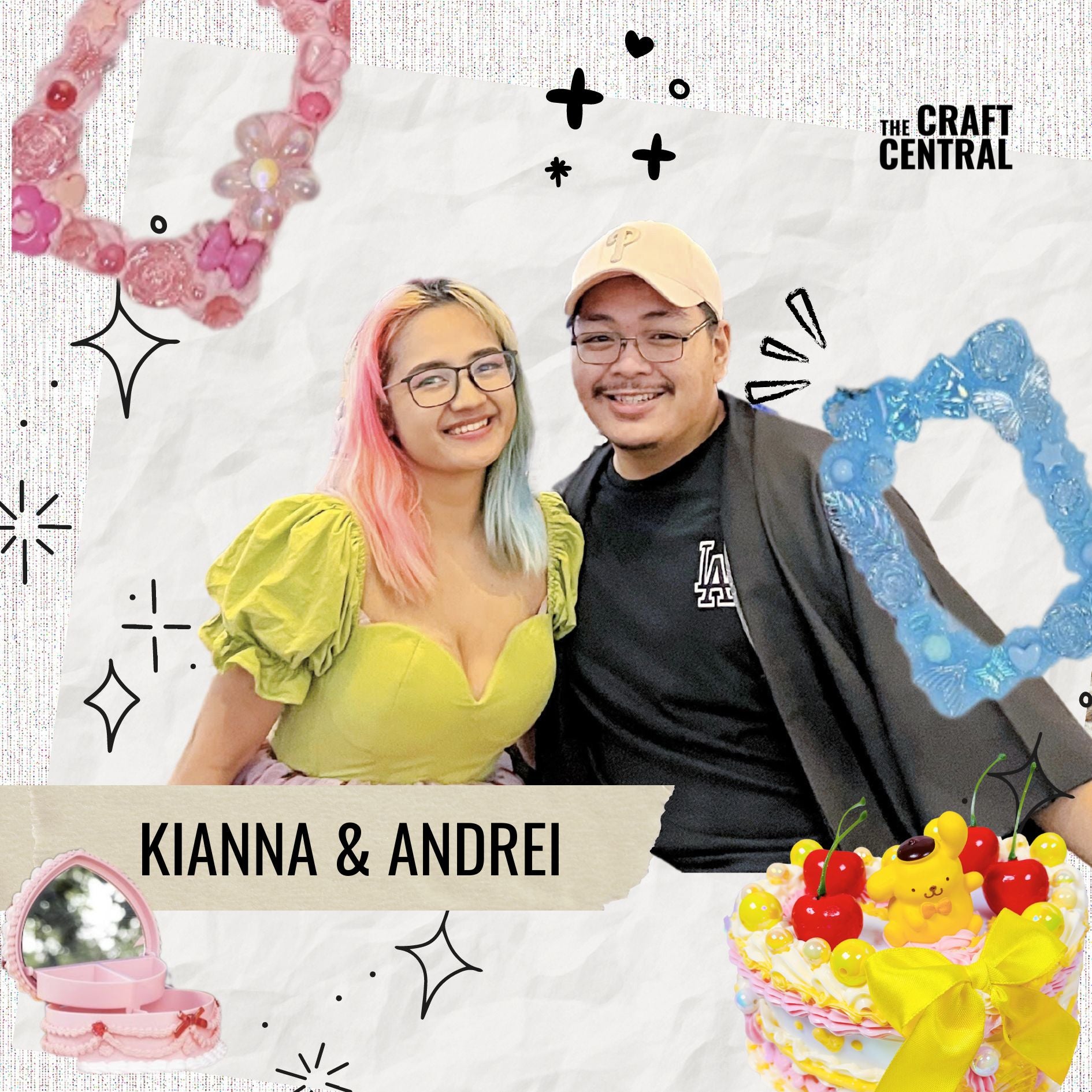Crafting with Kianna and Andrei