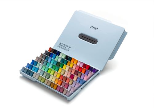 Miya Himi Gouache 112 Colors Twin Cup Set