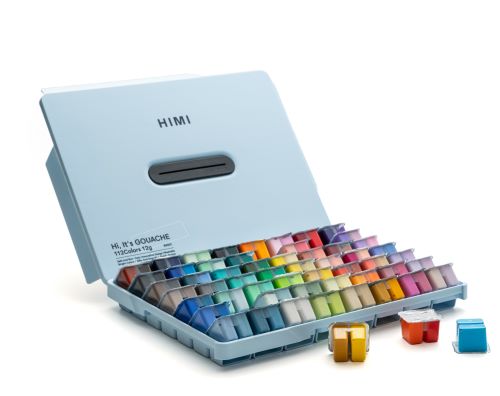 Miya Himi Gouache 112 Colors Twin Cup Set