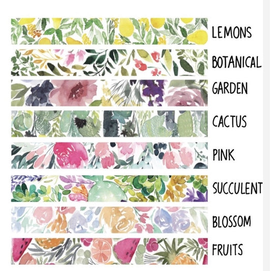 INK Floral Washi Tape