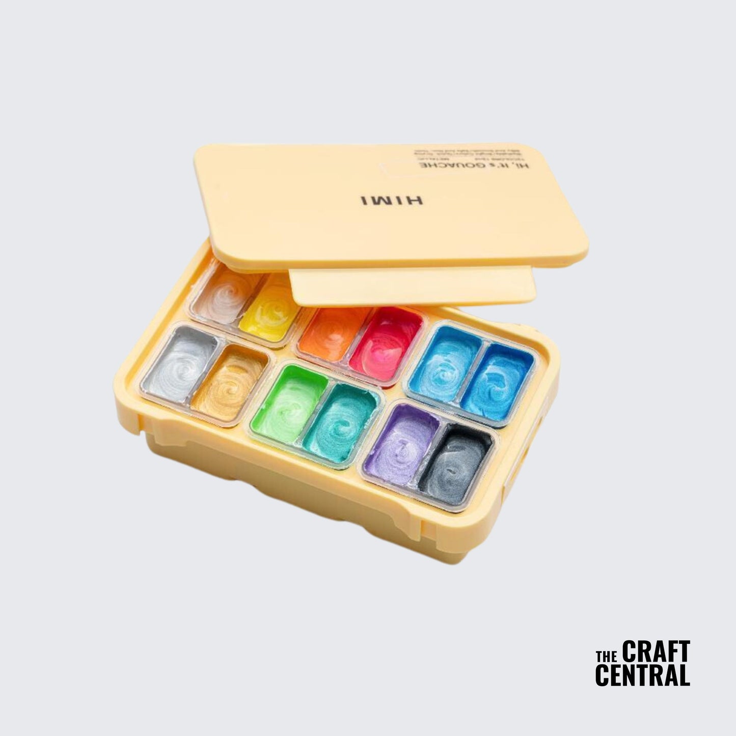 TCM HIMI Metallic Jelly Gouache Paint Set 12 Colors 12g