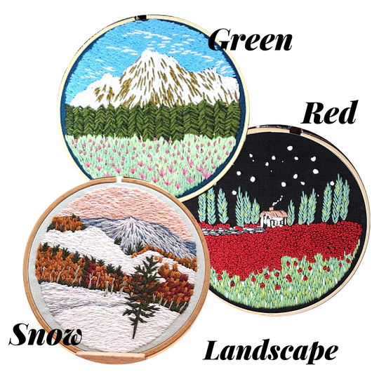 Landscapes Embroidery Kit - The Craft Central
