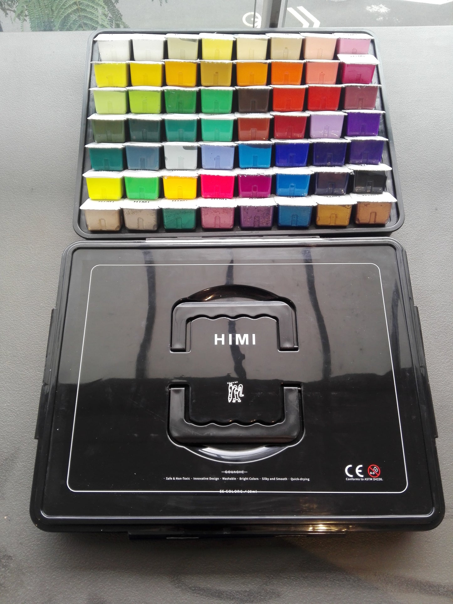 TCM Himi 56 colors+Metallic Colors Gouache Set