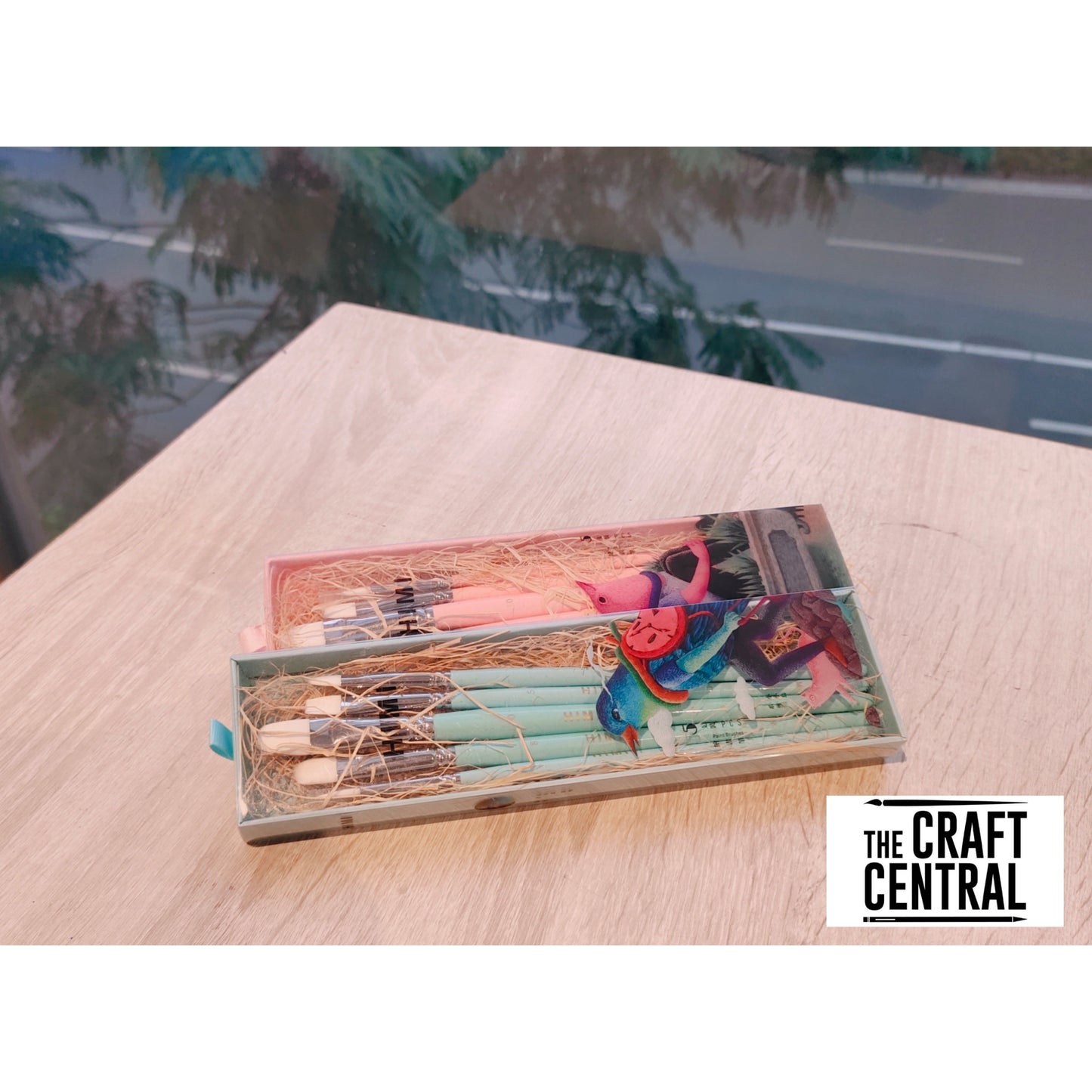 TCM MIYA HIMI LITTLE BIRD WATERCOLOR PAINT BRUSHES, 5PCS, BLUE