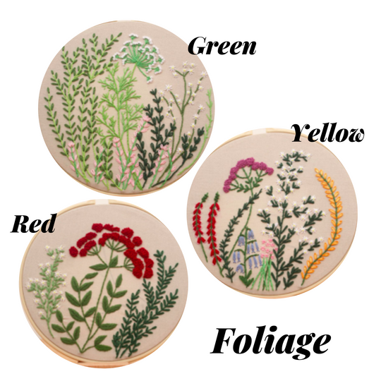 Foliage Embroidery Kit - The Craft Central
