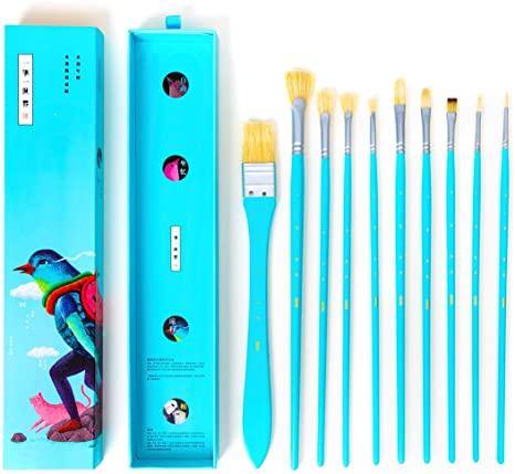 Miya Himi 10pc Little Bird Brush Set - The Craft Central