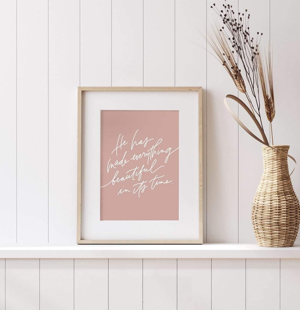Ecclesiastes 3:11 Art Print - The Craft Central
