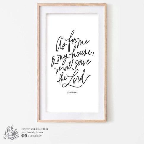 Joshua 24:15 Art Print - The Craft Central