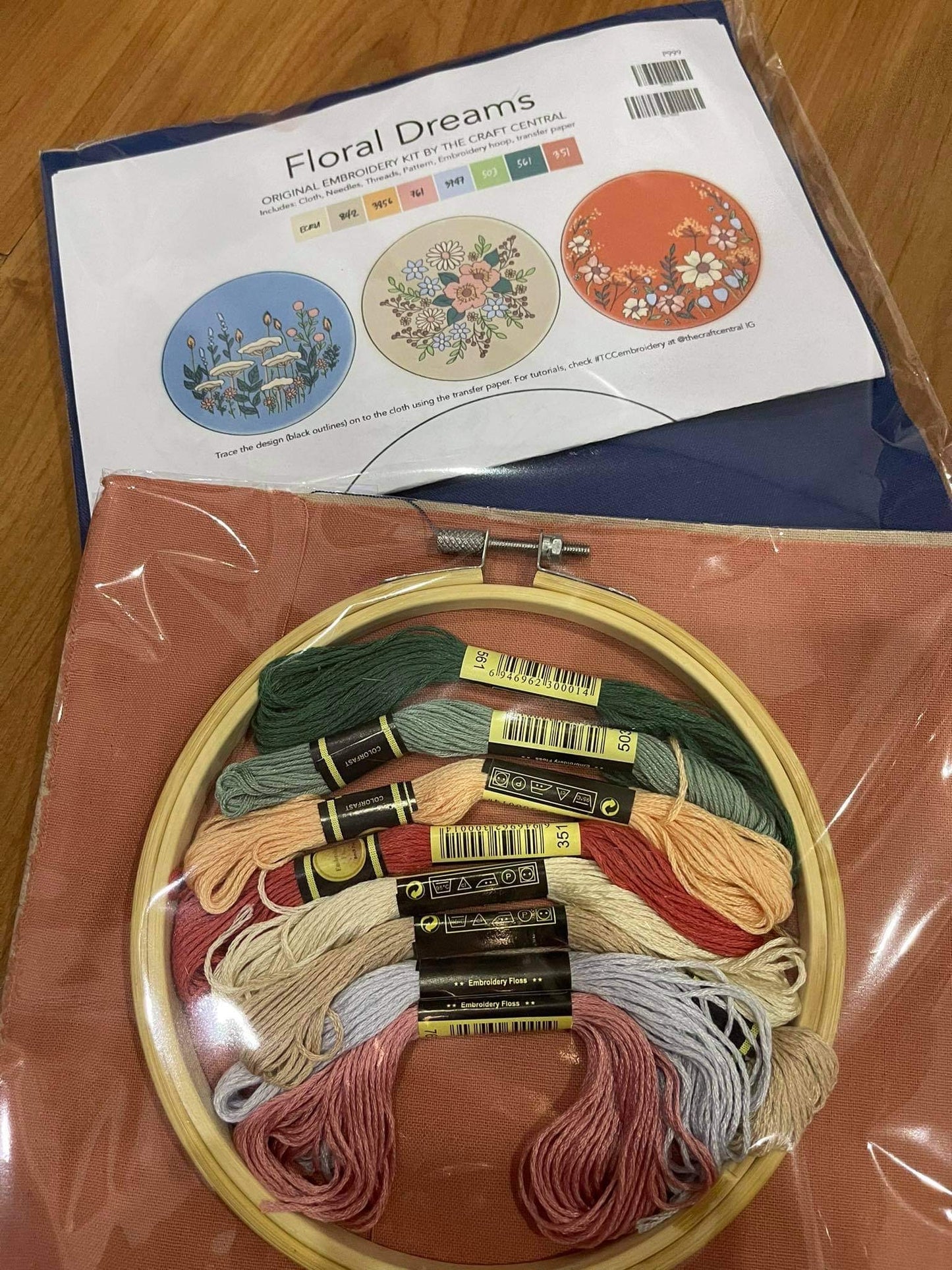 CTR Floral Dreams Embroidery Kit
