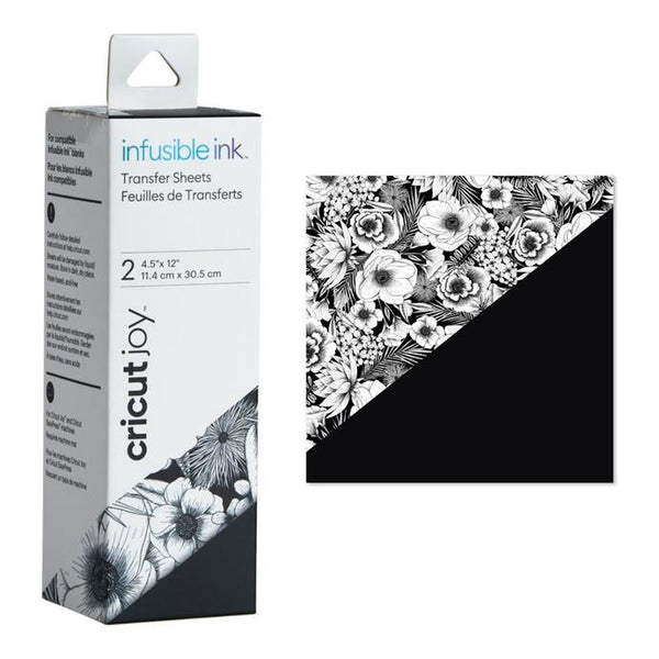 Cricut Joy Adhesive-Backed Deluxe Paper - DIY Craft Paper for Scrapbooking  and other Art Projects - Black and White Botanicals, 10 ct