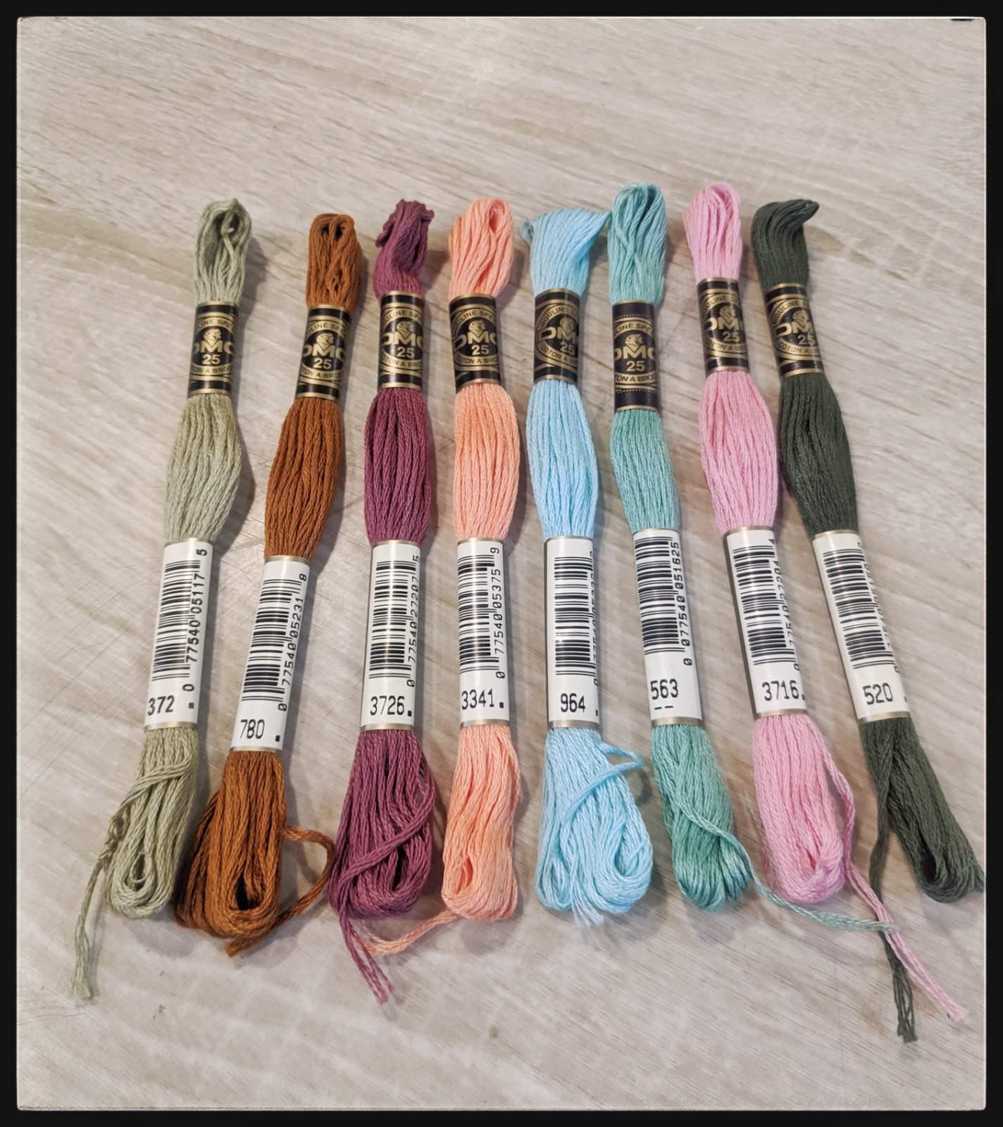 8 Skeins Assorted (DMC Thread) - The Craft Central