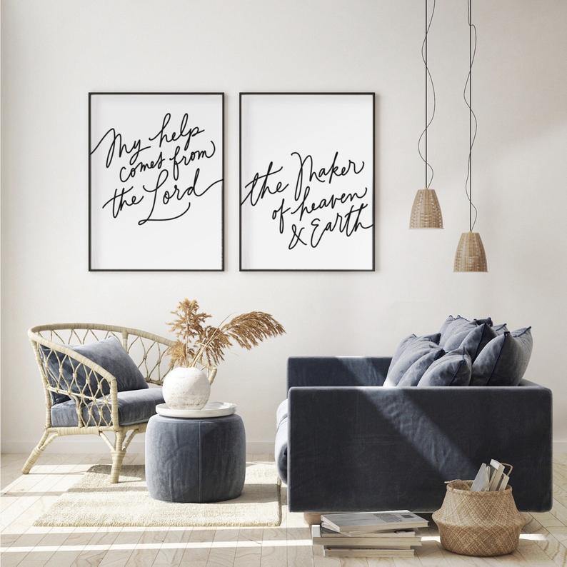 Psalm 121:2 Art Print - The Craft Central