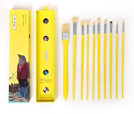 Miya Himi 10pc Little Bird Brush Set - The Craft Central