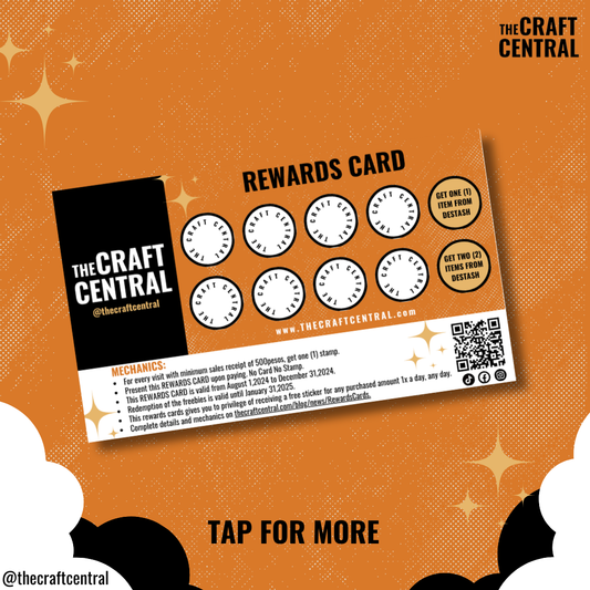 The Craft Central Rewards Card!