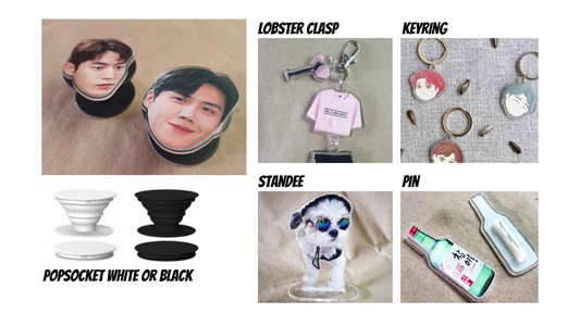 Custom pop sockets, acrylic keychains, and more - The Craft Central