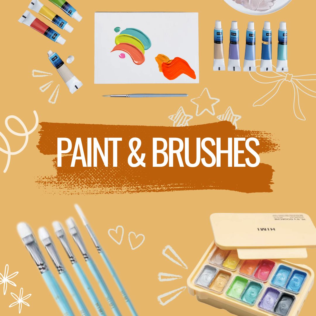 PAINTS AND BRUSHES