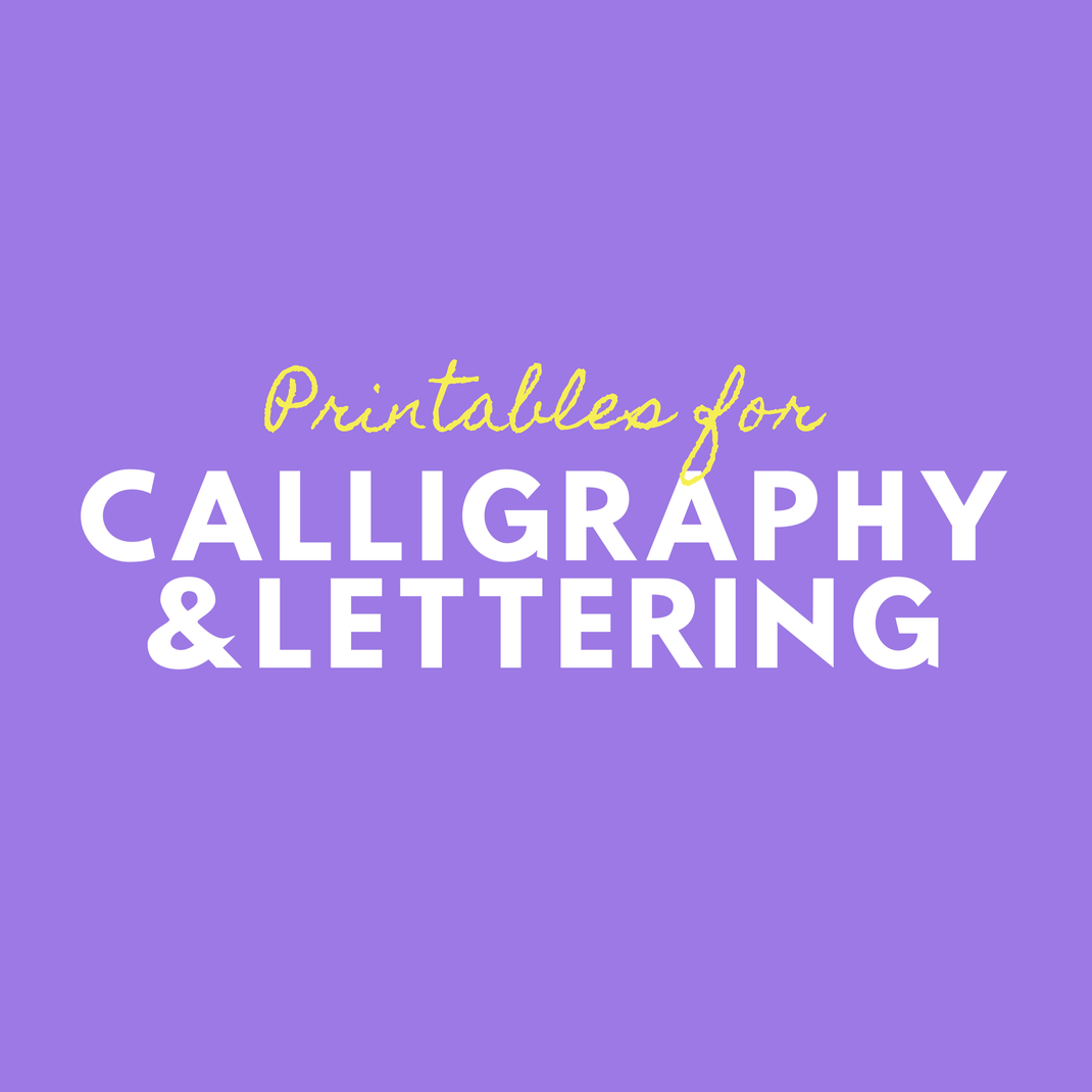 Printable for Lettering – The Craft Central