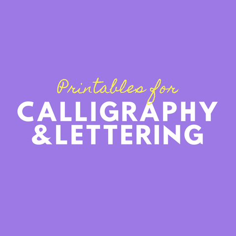 Printable for Lettering