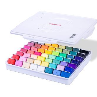 TCM Miya Himi Gouache Paint Set of 56 colors White