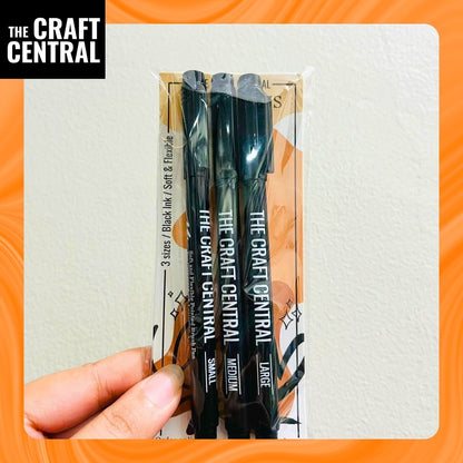 TCC Calligraphy Brush Pens - Set of 3