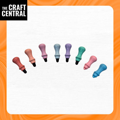 Colorful Gloss & Grain Stamp Handle