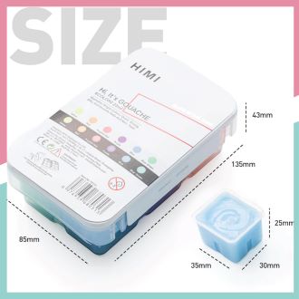 Miya Himi GLOW IN THE DARK 6's  Goauche set 23ML