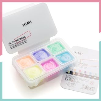 TCM Himi GOUACHE SET GLOW IN THE DARK 6's 23ML