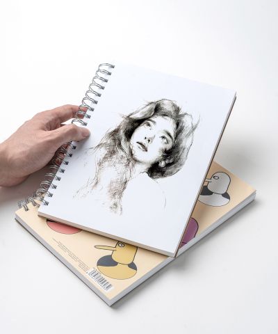 HIMI Gouache Pad 7X10'' 50 Sheets Mix Paper Pad, Side Wire