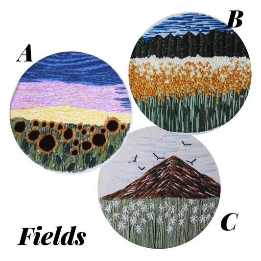 Fields Embroidery Kit - The Craft Central