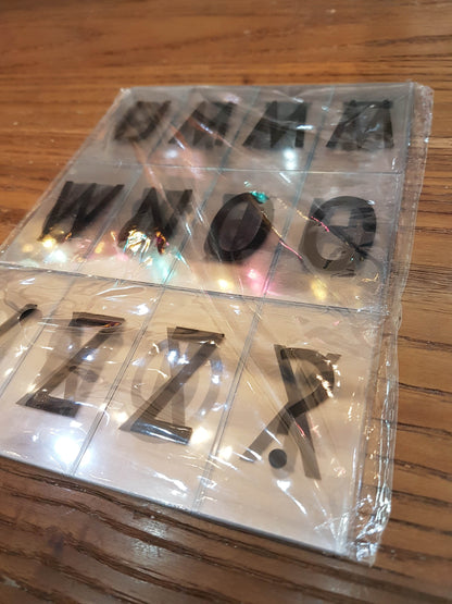 Letters for A4 Lightbox