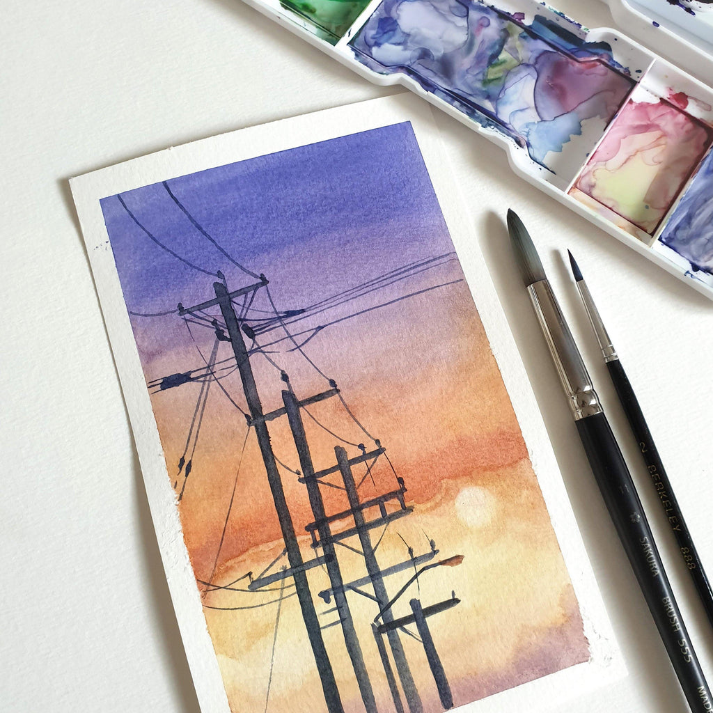 Basic Watercolor: Painting the Sunset