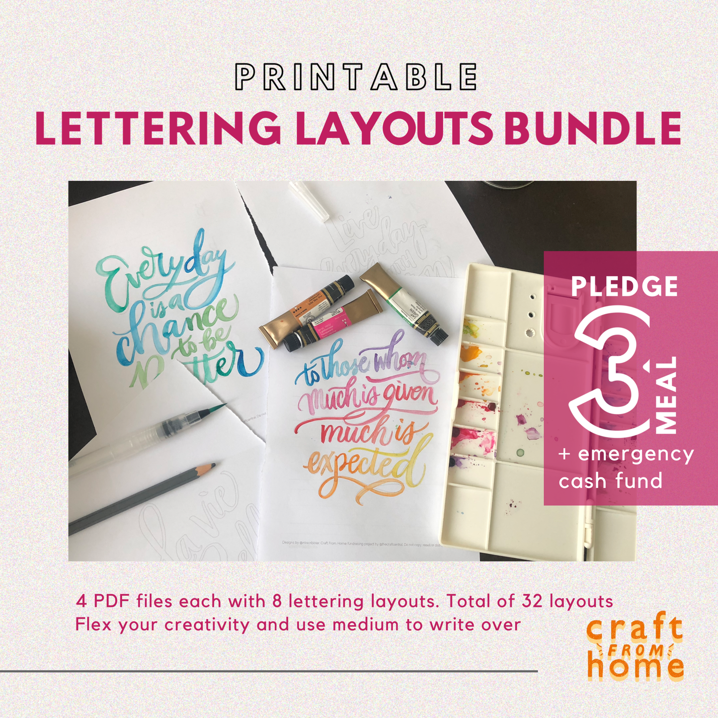 TCC Lettering Layouts 4in1 Bundle