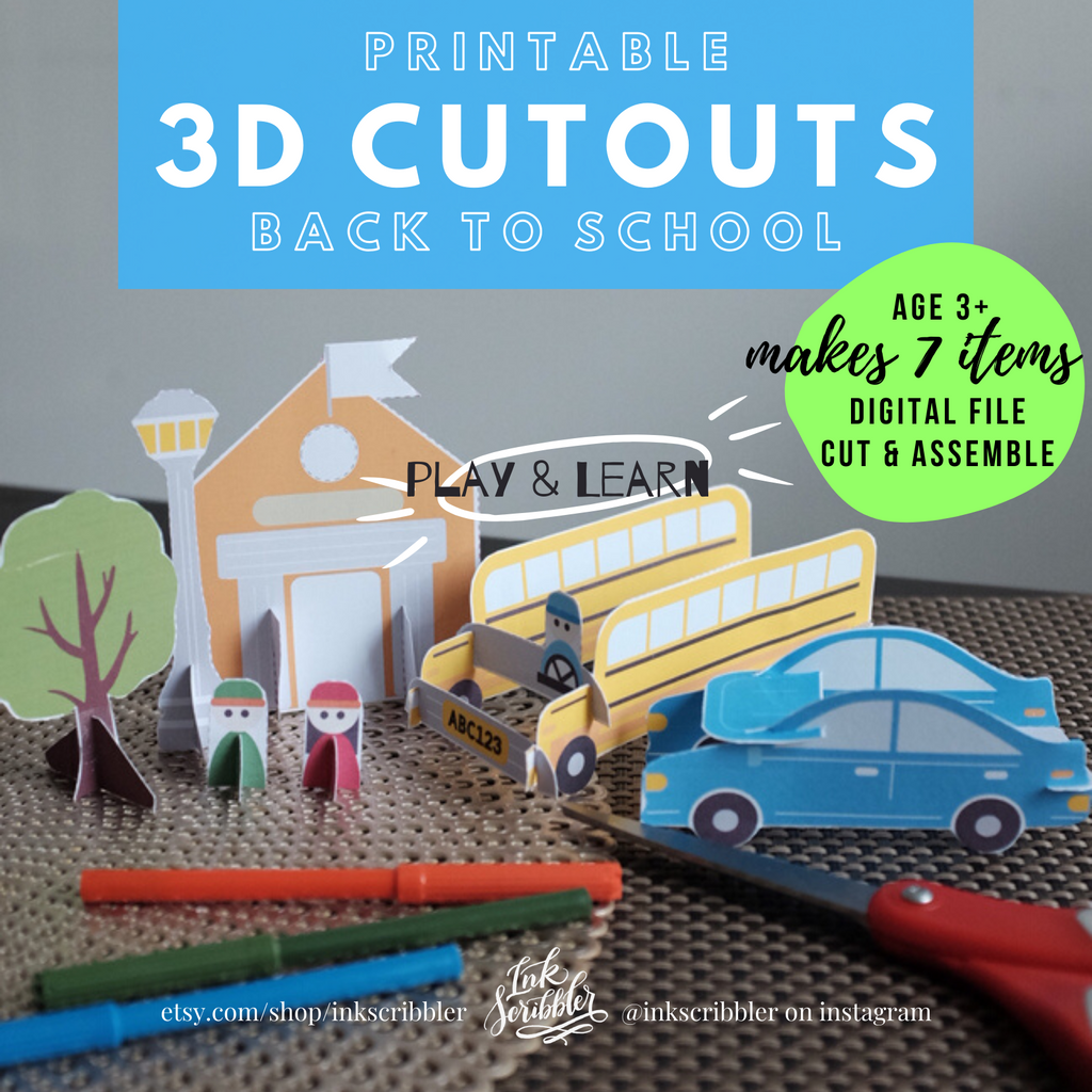 TCC 3D Cutouts: Back to School