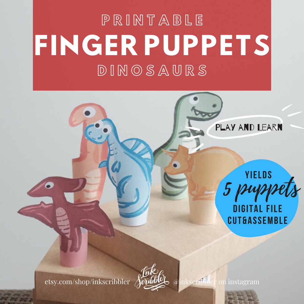 TCC Finger Puppets - Dinosaurs