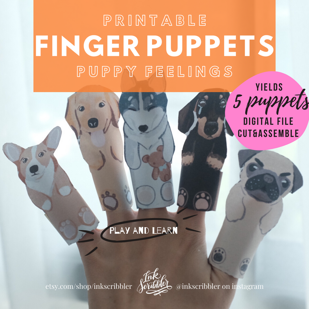 TCC Finger Puppets - Puppy Feelings