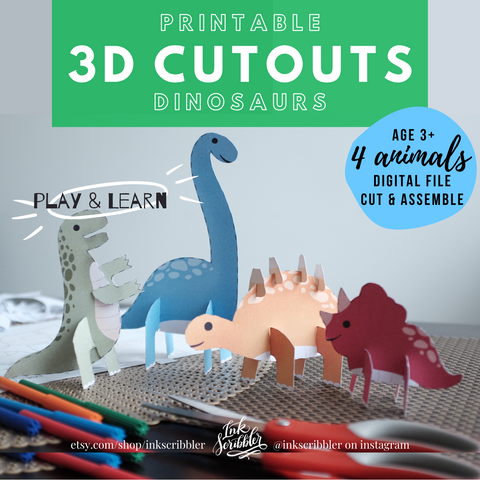 3D Cutouts: Dinosaurs - The Craft Central