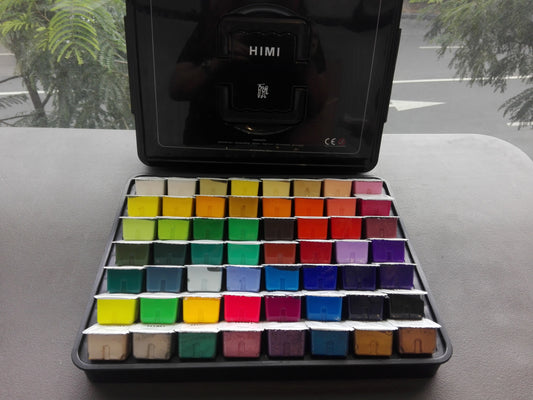 TCM Himi 56 colors+Metallic Colors Gouache Set