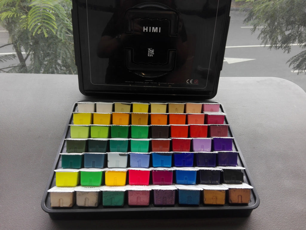Miy Himi 56 colors+Metallic Colors Gouache Set