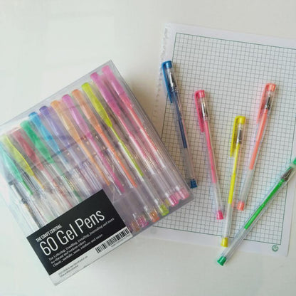 TCC 60 Gel Pens Set - The Craft Central