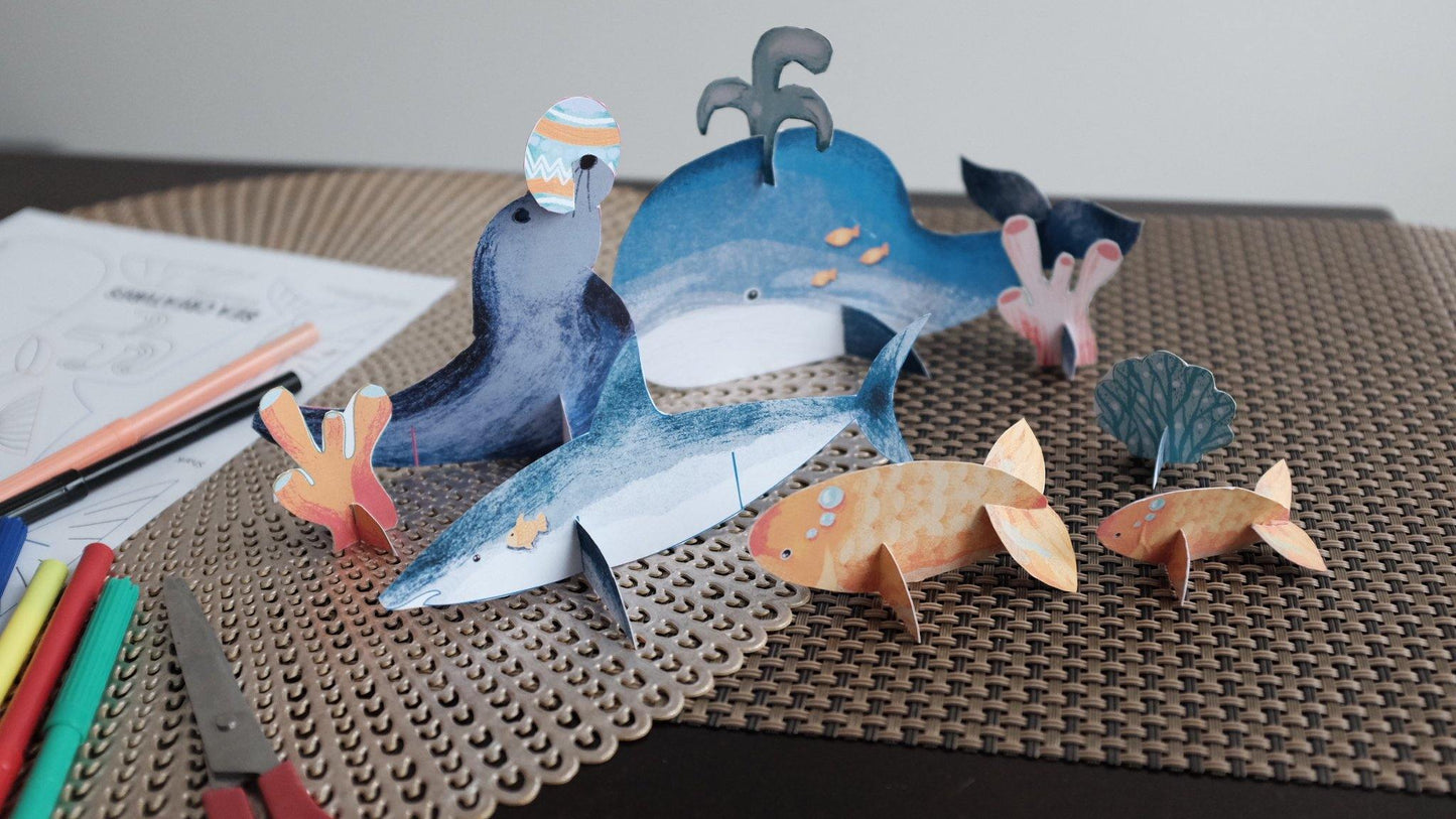 3D Cutouts: Sea Creatures - The Craft Central