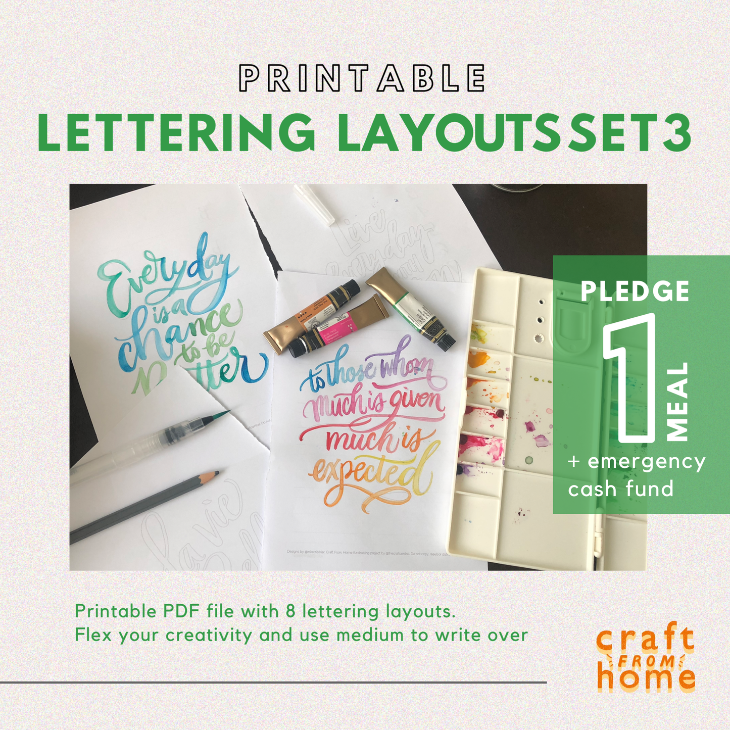 TCC Lettering Layouts Set3: Motivate