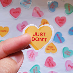 AOF Passive-Aggressive Candy Hearts Sticker Pack