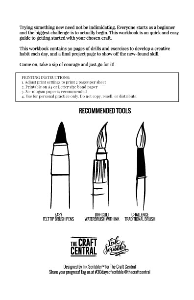 TCC Printable Workbook: Freehand Brush