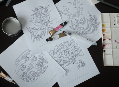 TCC Coloring Sheets Set3: Animals