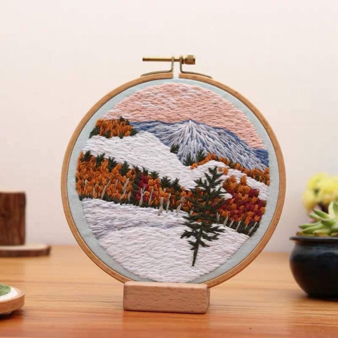 Landscapes Embroidery Kit - The Craft Central