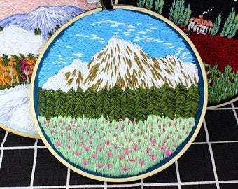 Landscapes Embroidery Kit - The Craft Central