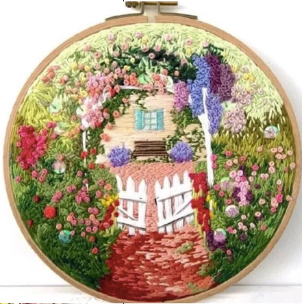 Houses Embroidery Kit - The Craft Central