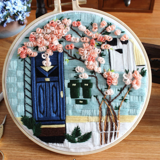 Houses Embroidery Kit - The Craft Central