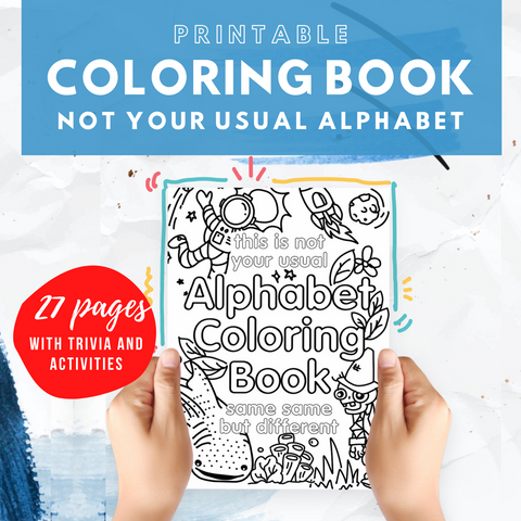 Not Your Usual Alphabet Coloring Book - The Craft Central