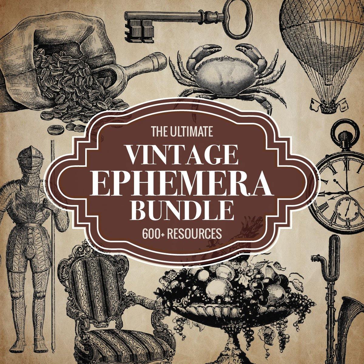 Ultimate Vintage Ephemera Bundle Pack - The Craft Central